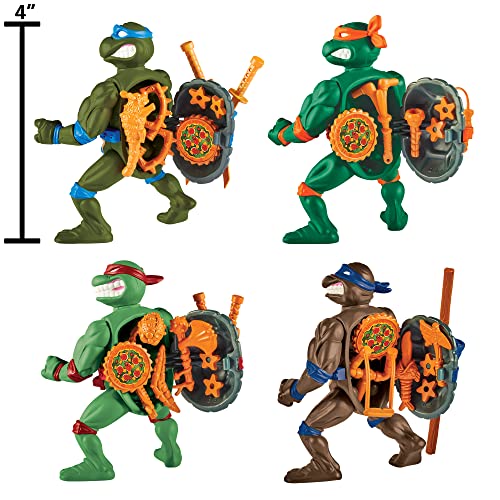 Teenage Mutant Ninja Turtles: Classic 4" Turtles 4-Pack Figure Bundle By Playmates Toys #TOP1