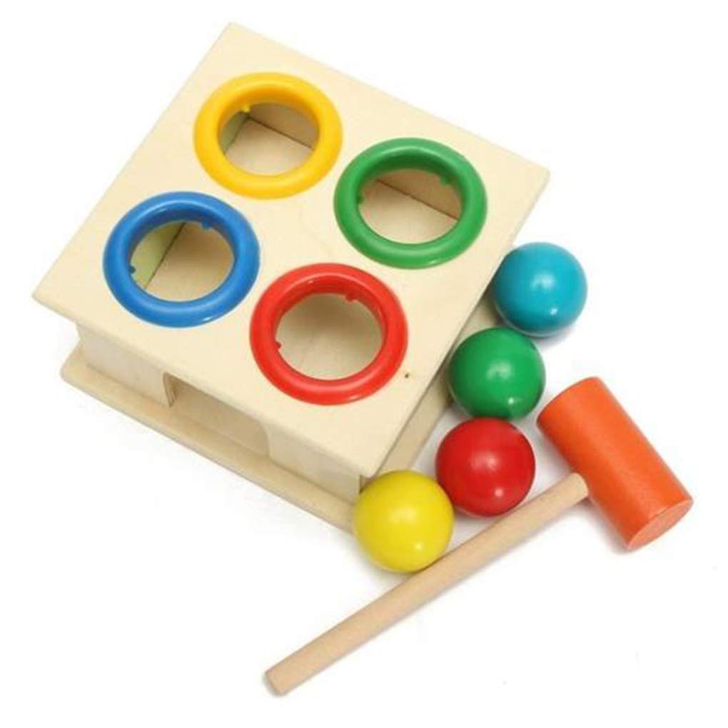 Baby Educational Toys Hammering Wooden Ball Hammer Box Children Early Learning Toy