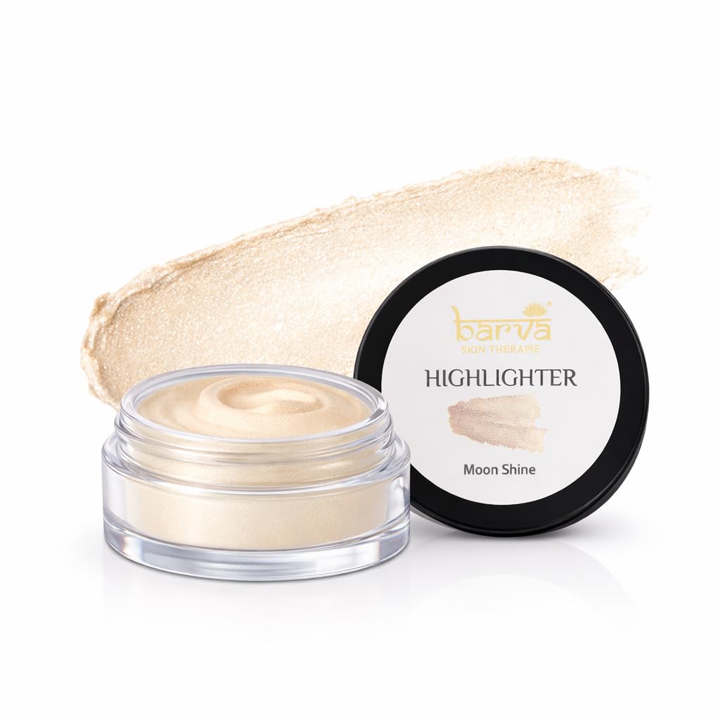 barva cream highlighter for the face in three shimmery shades - 9g (moon shine)