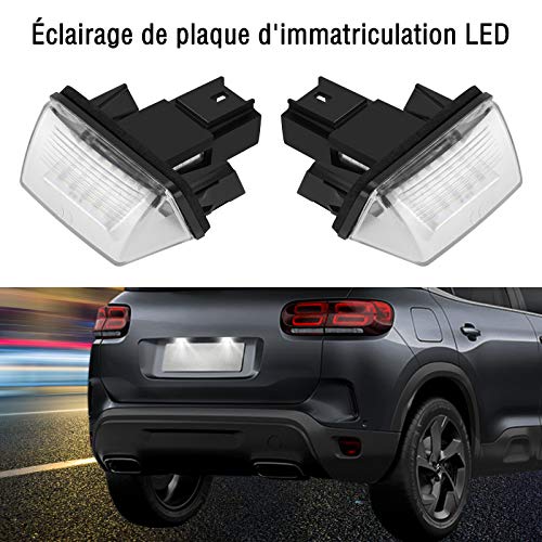 1 targa 12V LED Coppia di ricambio auto luce per