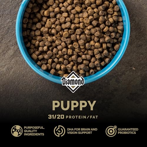 Diamond Premium Puppy is a Complete and Balanced Dry Dog Food Formula with High Quality Protein, Probiotics, and Healthy Fat That Provide High Nutritional Value in Growing Puppies 40lb