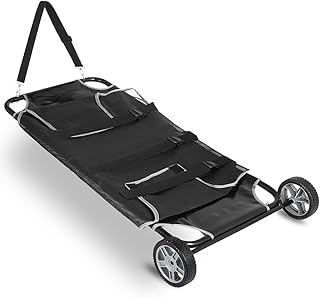 Folded Pet Transport Animal Stretcher,Dog Animal Stretcher with 2 Wheels,Up to 220lbs Cat Wheelchair for Bringing Injured or Anesthetized Pets to Pet Rescue