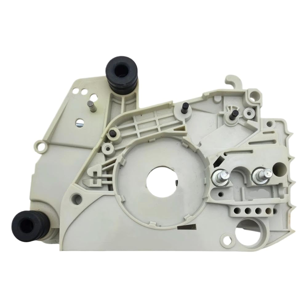 Carcasa del motor del cárter con ajustador del tensor de cadena Compatible con motosierra MS170 MS180 MS 170 180 017 018