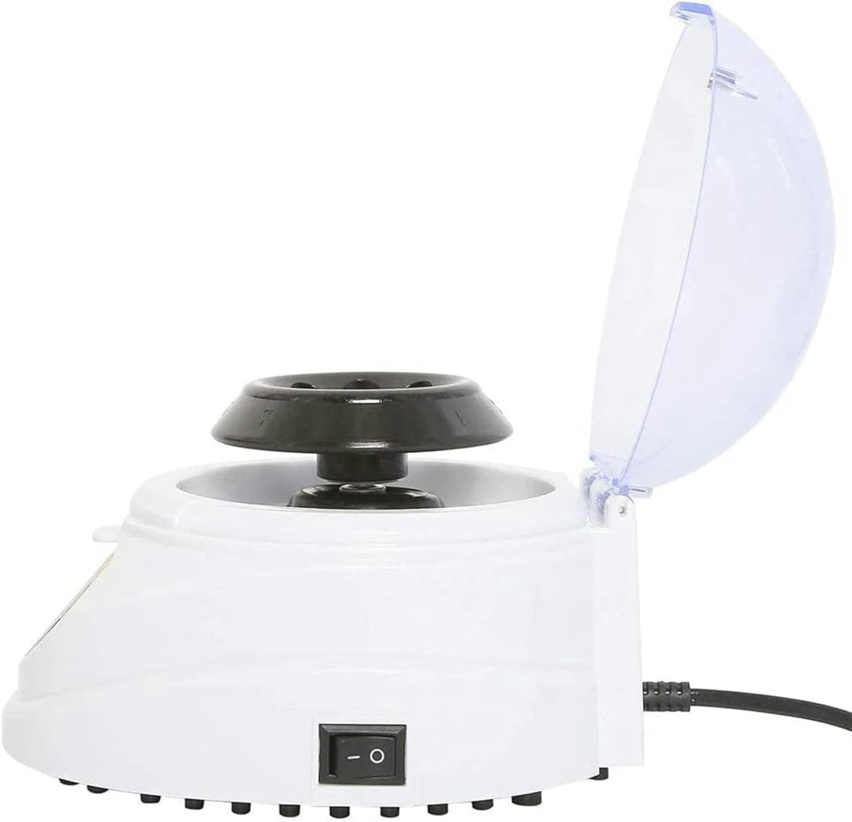 Mini máquina centrífuga Centrífuga de laboratorio clínico de mesa de 4000 RPM con tapa Incluye rotor de 8 posiciones para microtubos de 0,2 ml, 0,5 ml, 1,5 ml y 2,0 ml para biología, química medicinal