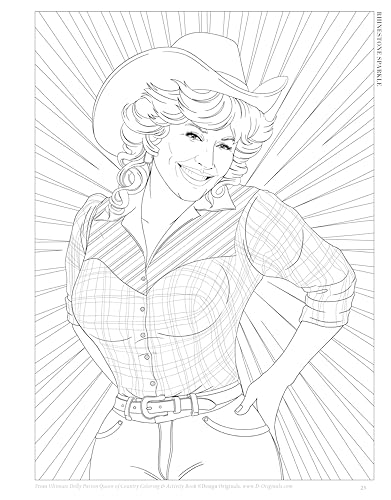 Ultimate Dolly Parton Queen of Country Coloring Book: 30+ Coloring Pages, Activity Pages, Photo Gallery & Fun Facts – vue 4