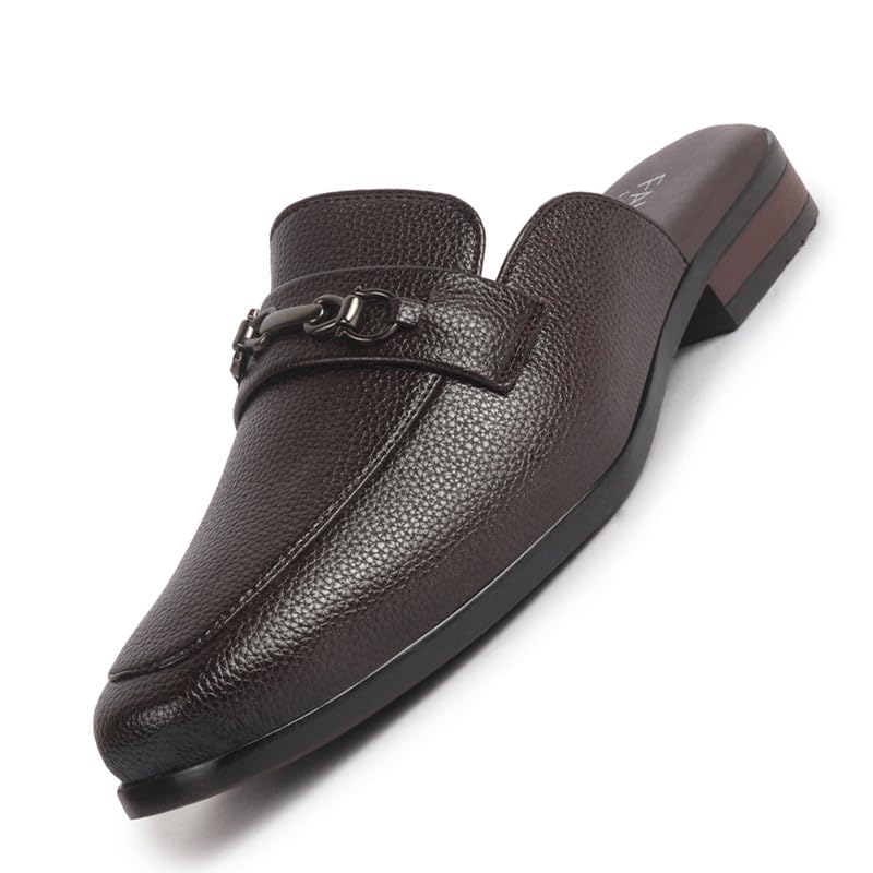 Men Back Open Horsebit Buckle Party Slip On Shoe for Wedding | Ethnic Prom Slip On Shoes | Formal Shoes for Traditional Festive Kurta-image-10