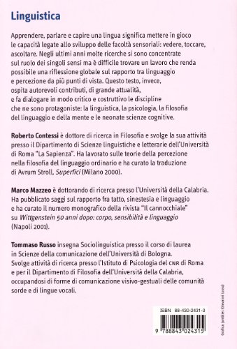 Linguaggio E Percezione. Le Basi Sensoriali Della Comunicazione Linguistica - 2