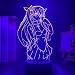 Acrilico Night Light Lampada 3D Anime Fate Stay Night Rin Tohsaka per la camera dei bambini Decor Regalo di compleanno Manga Fate Stay Night Lamp Rin Tohsaka 7 colori