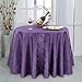 TWTIQ Obrus z nadrukiem kwiatowym okrągły obrus zastawa stołowa ślub restauracja hotel bankiet dekoracja domu fioletowy okrągły 260 cm / 102,4 cala