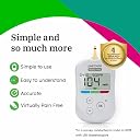 OneTouch Verio Flex glucometer with 10+50 Test Strips | Sync your results with OneTouch Reveal mobile app| Simple & accurate testing of blood sugar | Includes 10 Sterile Lancets + 1 Lancing device gallery image
