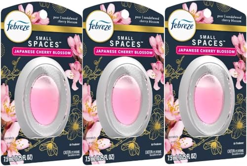 F.e.b.r.e.z.e Small Spaces Air Freshener- 0.25 fl oz (Pack of 3) (Japanese Cherry Blossom)