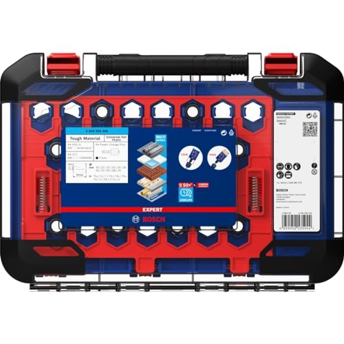 Bosch Professional 14x Expert Tough Material Hole Saw Set (Ø 20-76 mm, Accessories Rotary Impact Drill)