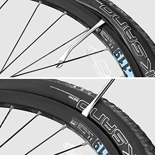 Garneck Kit de chave de raio de bicicleta com alça de borracha, kit de ferramentas de raio de alavan