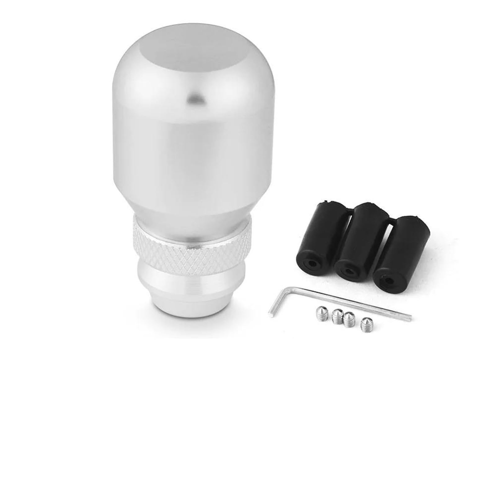 FSOZDBBPL Automotive Parts Aluminum Shift Knob 7CM-9.5CM Adjustable Universal Manual Gear Shifter Lever Knob Universal Gear Shift Knob Shifter Lever(Silver)