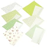 DIYEAH 7 Hojas Sarga Estampada Artesanía Tejido Acolchado De Retazos Tela Edredón De Bebé Puntada Ropa Colcha De Retazos Tejeduría Elaboración Accesorios Precortado De Coser Algodón