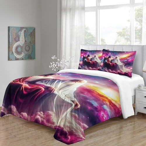 Parure de lit Jésus style chrétien pour chambre d'enfant et adolescent - 6