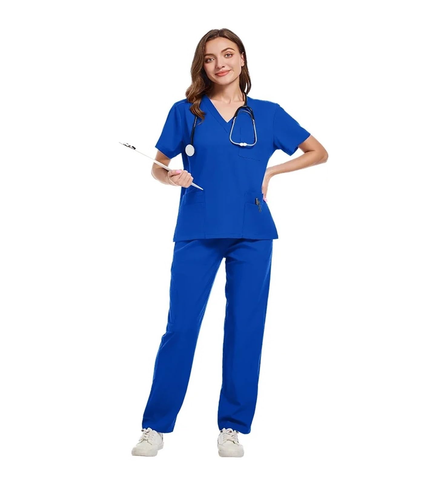 Uniformes de enfermera, Tops sólidos, pantalones for mujer y hombre, pantalones exfoliantes, uniformes for clínica de mascotas y Hospital veterinario Dental, conjuntos exfoliantes Aplicación De Salón