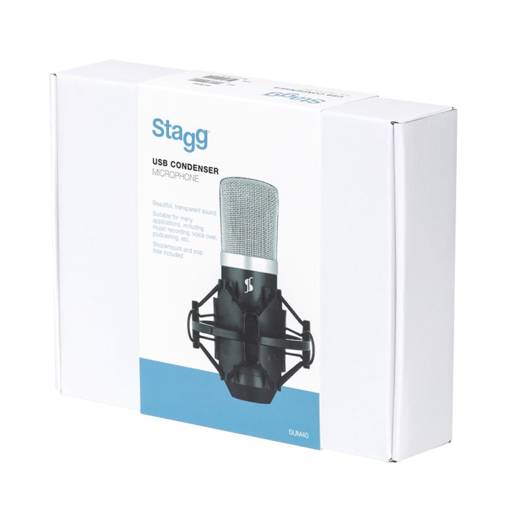 Stagg SUM40 - Micrófono condensador USB