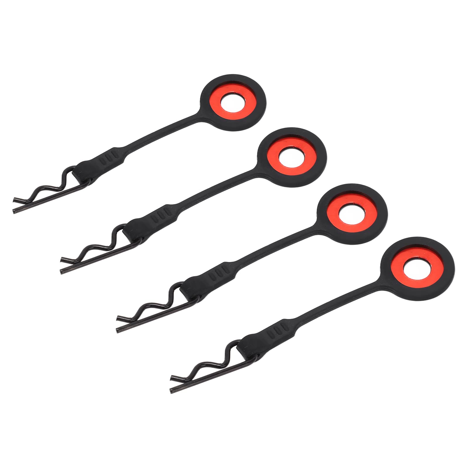 RASTKY RC Body Clips Pins for 1/10 Model Car -RC Car Body RetainerClips - 4PCS (Black)