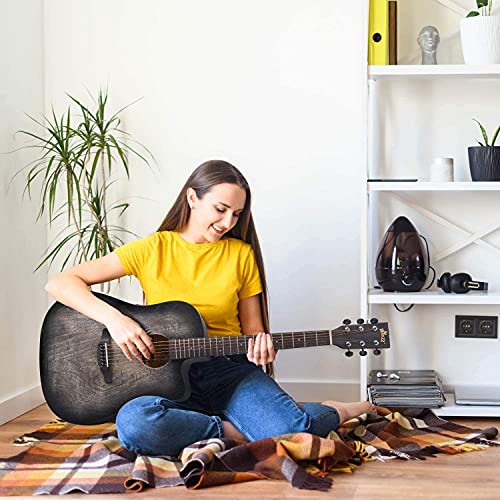 Winzz 41 Inch Akoestische Gitaar Full Size Vintage Gravure, Beginners Folk Gitaar 4/4 met Gewatteerde Zak, Standaard… - Image 3