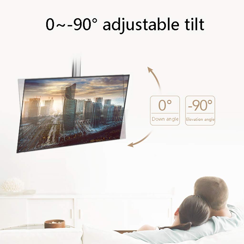 Supporto TV Gancio per display multifunzione, gancio per TV pieghevole, supporto a soffitto per monitor da 17-37 pollici, staffa corta per sollevare la cucina del ristorante