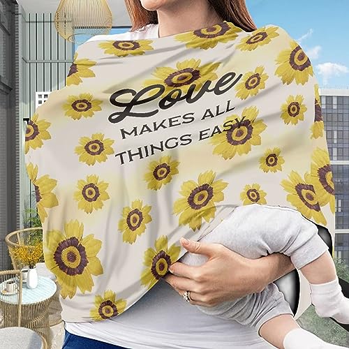Image of Multi-Purpose Baby Car Seat Cover Stroller Canopy Covers Stretchy Soft Breastfeeding Shawl for Babies Car Seat Canopy Cover Modern Size