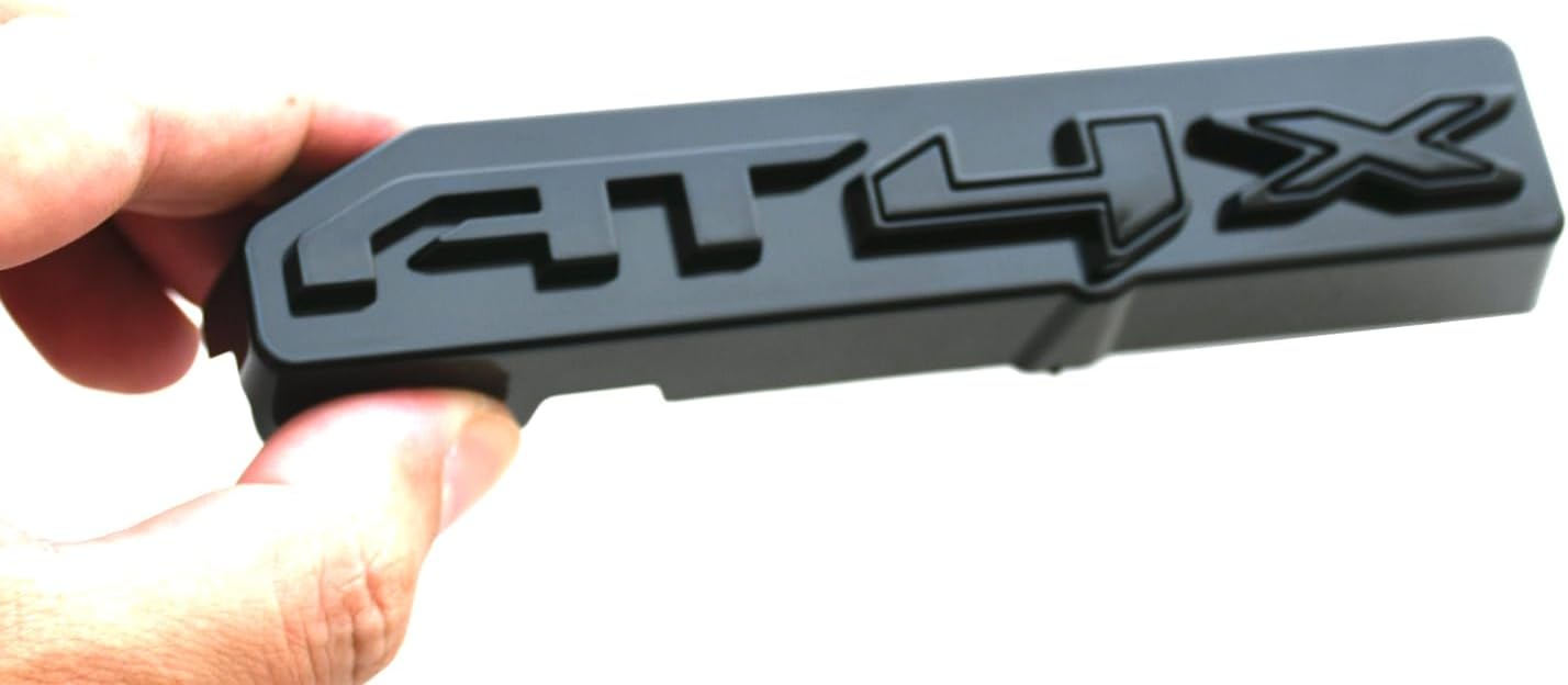 1pc AT4X Grille Emblem 3D Badge Compatible with 2024-2025 GMC Sierra 2500HD 3500HD AT4 X (Matte Black Red)