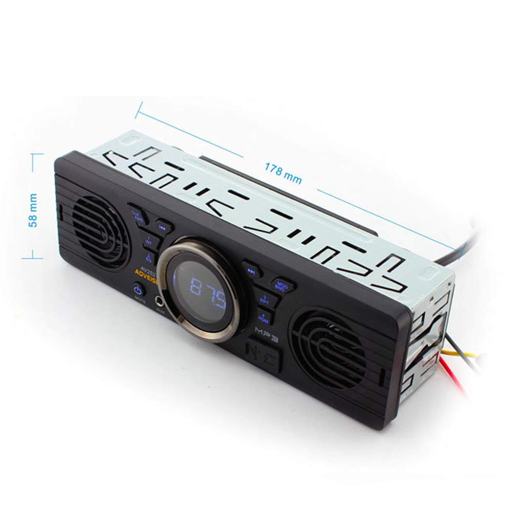 Goolsky 12,0 V Auto Sichere Digitale Speicherkarte MP3 Audio Elektro-Autoradio Mit Lautsprecher BT Host-Lautsprecher