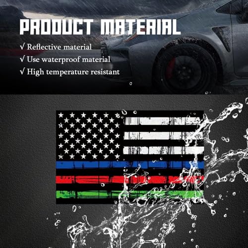 Image of deemars 2PCS USA American Metal Flag Auto Fender Emblem, American Flag Car Decal, 3D Mini Patriotic Badge Car Sticker, Universal Car Emblems and Badges for Most Cars (US Flag-A)