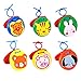 BSTOPSEL, mini nacchere giocattolo musicale per bambini, 12 pezzi, 6 Pcs (Wooden)
