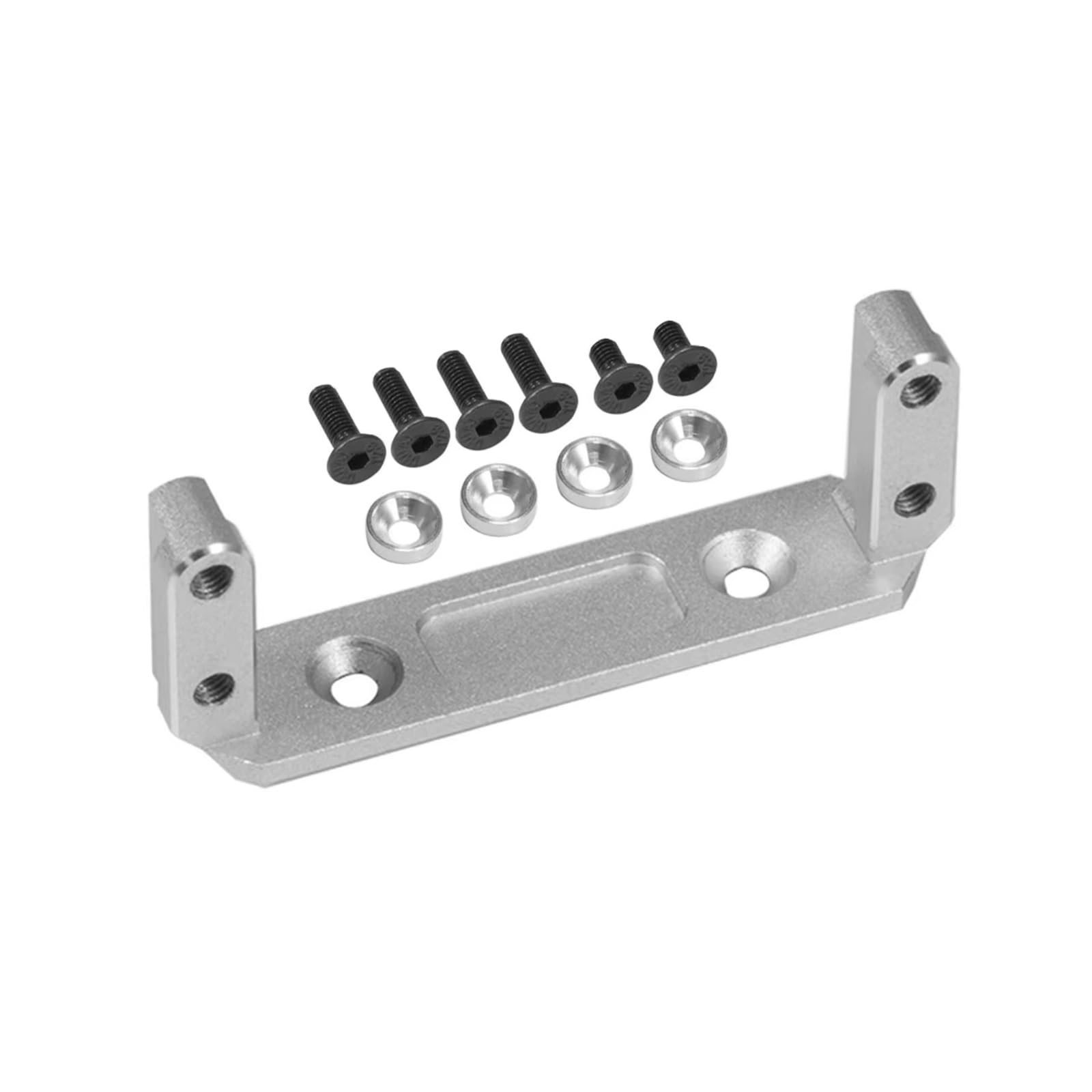 RC Car Accessories for Vanquish F9 for SCX10 III 1/10 SOA 4WD Aluminum Servo Mount Portal Axle RC Car Tracked Car Upgrade Parts Replacement Use(Silver)