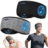 Picture of 2 Pack Sleep Headphones Bluetooth 6.0 Headband, 20Hr Headband Headphones with HD Stereo Speakers, Sports Wireless Earphones for Side Sleepers Workout Yoga Travel Meditation, Gifts for Women Men