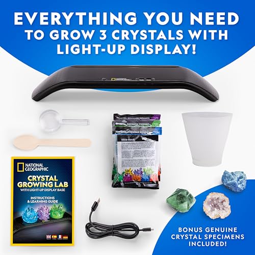 National Geographic Geology Bundle – Including Rock Collection Box for Kids, Crystal Growing Kit, and Gemstone Dig Kit, Real Gemstones and Crystals, Science Kit for Boys and Girls (Amazon Exclusive) - Image 4