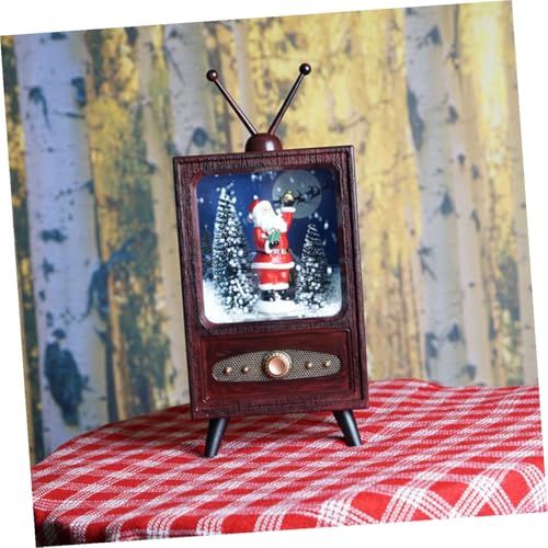 Télévision de Noël pour maison rétro marron Cabilock miniature - 8