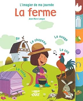 Paperback La ferme L'imagier de ma journée [French] Book