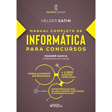 Capa do livro Manual Completo de Informática para Concursos - 5ª Ed - 2024