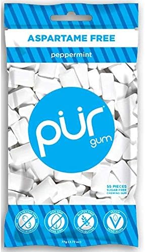 Pur Gum Peppermint, 80ml, 3 Bags