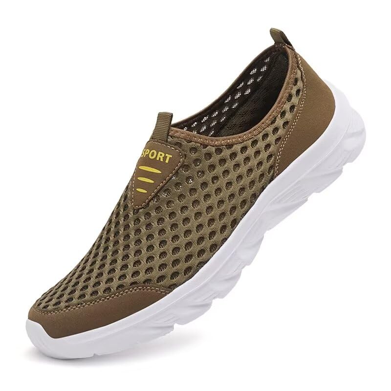 Men Non Slip Lightweight Walking Sneakers for Summer Sport Travel Aqua
