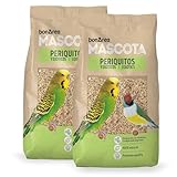 BonÀrea - Mixtura de Semillas - 2 x 1 KG - Periquitos y Exóticos Alimento 100% Natural - Enriquecido con Vitaminas - Alimentación Completa y Equilibrada - Fabricado en España