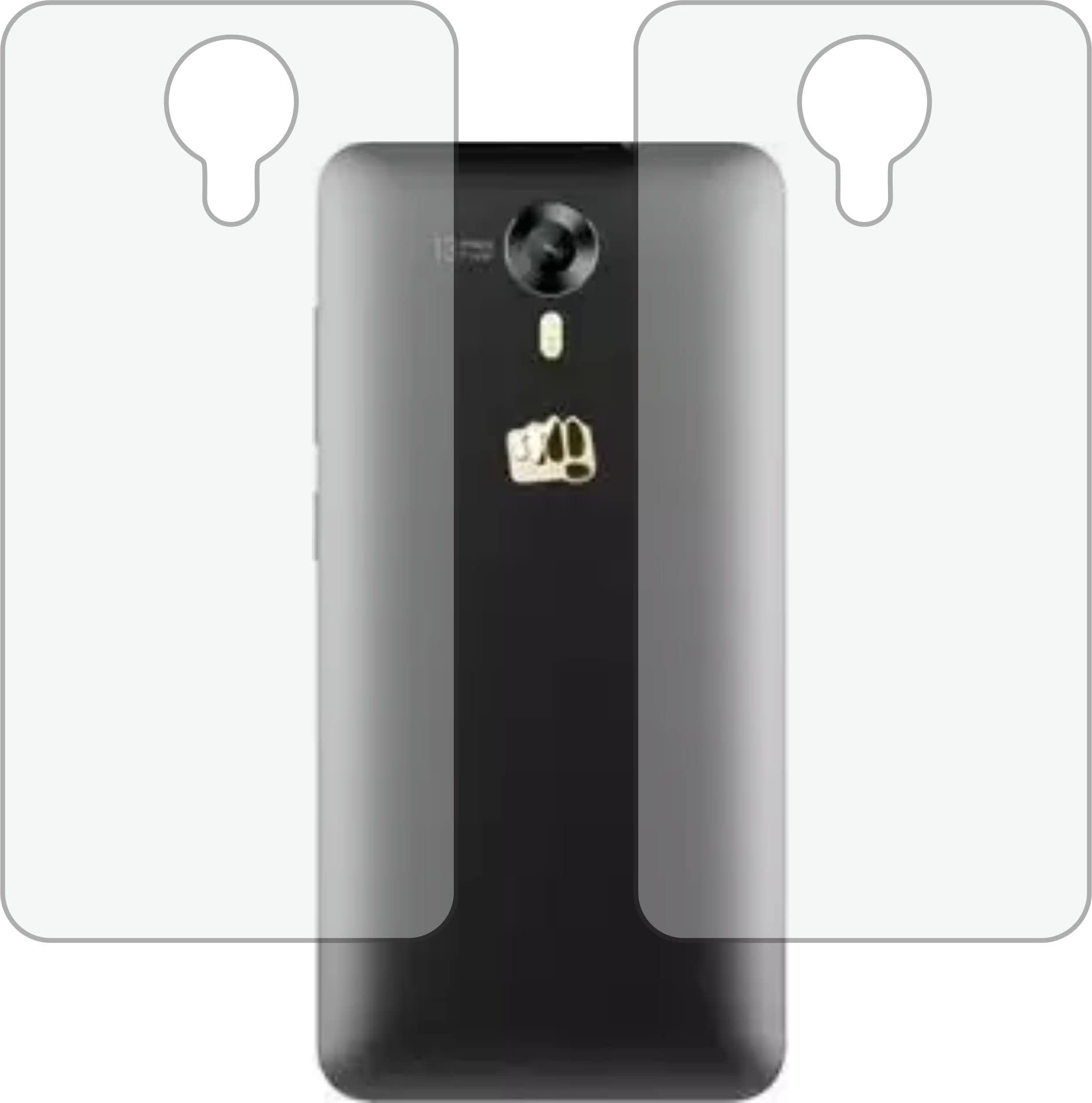 FASHEEN MICROMAX CANVAS EXPRESS 2 E313 Back Screen Guards, Back Skin, Rear Screen Protector, 3D Frosted Carbon Fiber Skin, Not a Tempered Glass for MICROMAX CANVAS EXPRESS 2 E313 (Pack of 2)