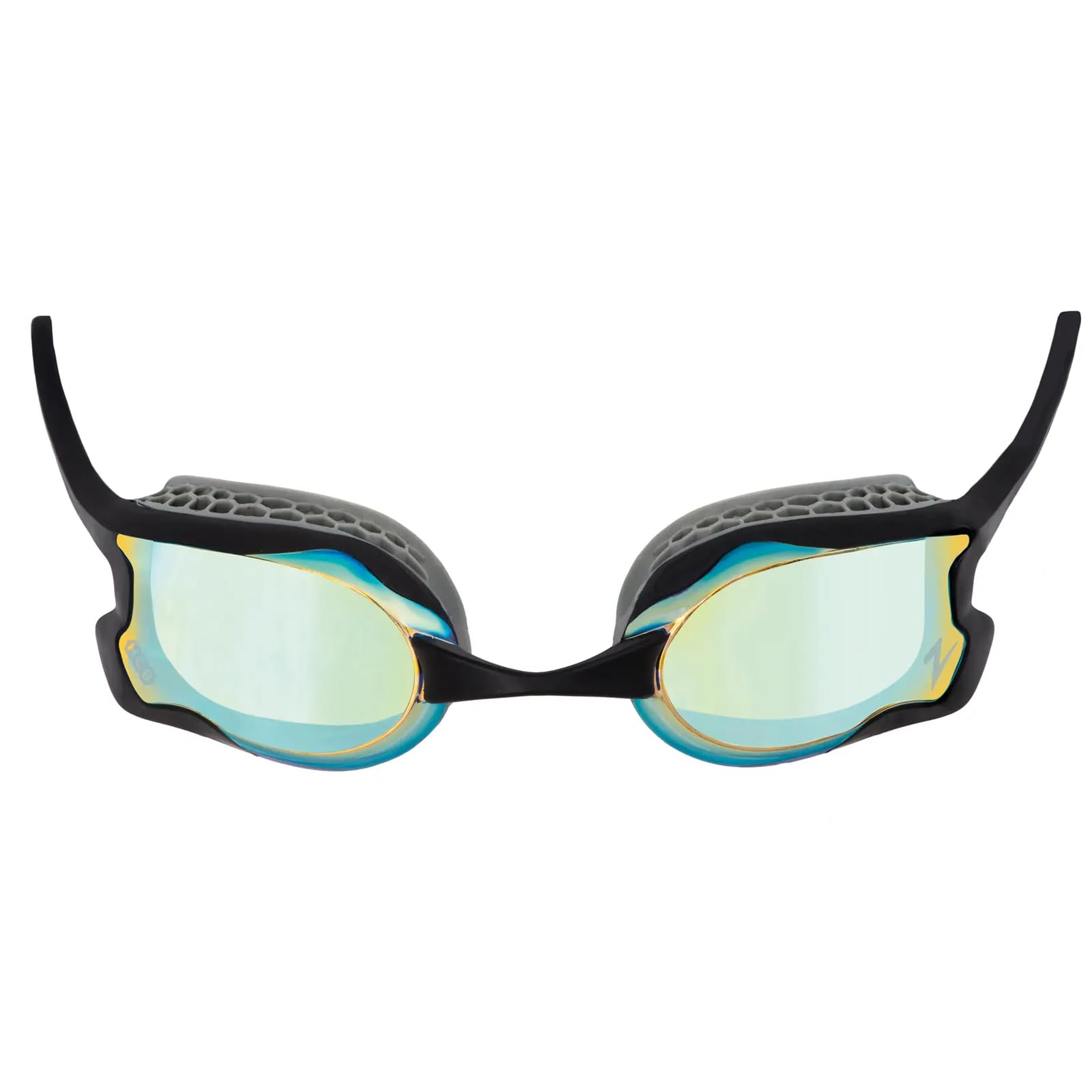 Zoggs Unisex Raptor Hcb Mirror okulary do pływania, szaro-czarne, rozmiar uniwersalny, szary czarny, jeden rozmiar
