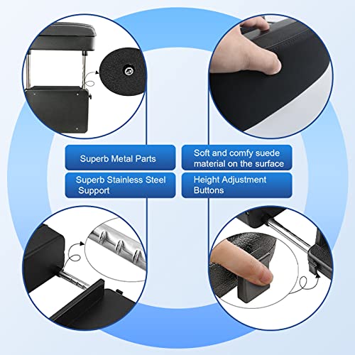 Image of CDEFG Car Armrest Support Elbow Rest Pad Armrest Extender Console Storage Organizer Universal Fit for Most Cars