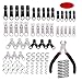Produktbild Reißverschluss Ersatz Reißverschluss Schieber 95 Pcs Ersatz Reißverschluß Reißverschluss Installieren Zipper Reparatur Set Mit Installieren Zange Werkzeug Für Jacken Taschen Zelte Gepäck Schlafsack