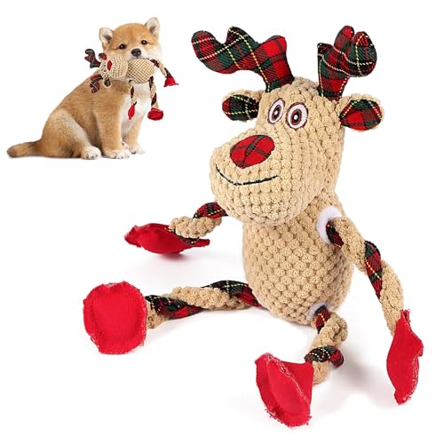 Juguete Navideño para Perros de Peluche, Sonoro y Masticable miniatura 2