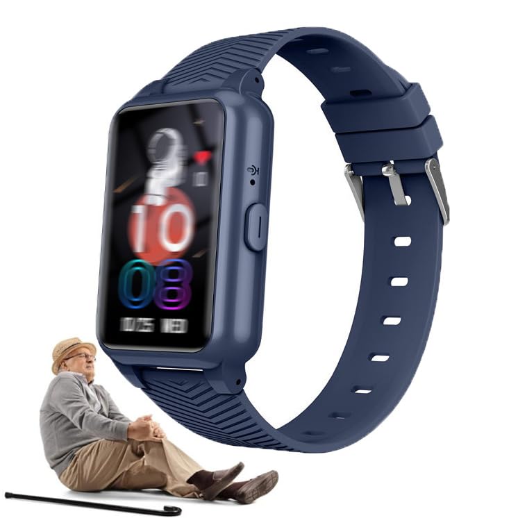 Reloj inteligente GPS para personas mayores, botón SOS, teléfono HD, recordatorio de otoño, recordatorios inteligentes para Alzheimer y demencia