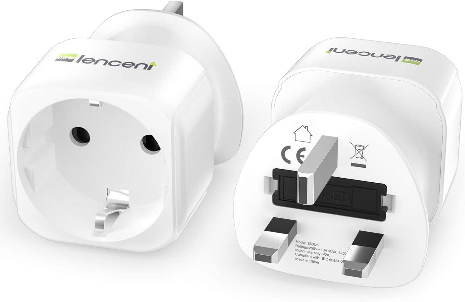 LENCENT Reiseadapter Typ C & G - Kompakt Für Mauritius, UK & Mehr