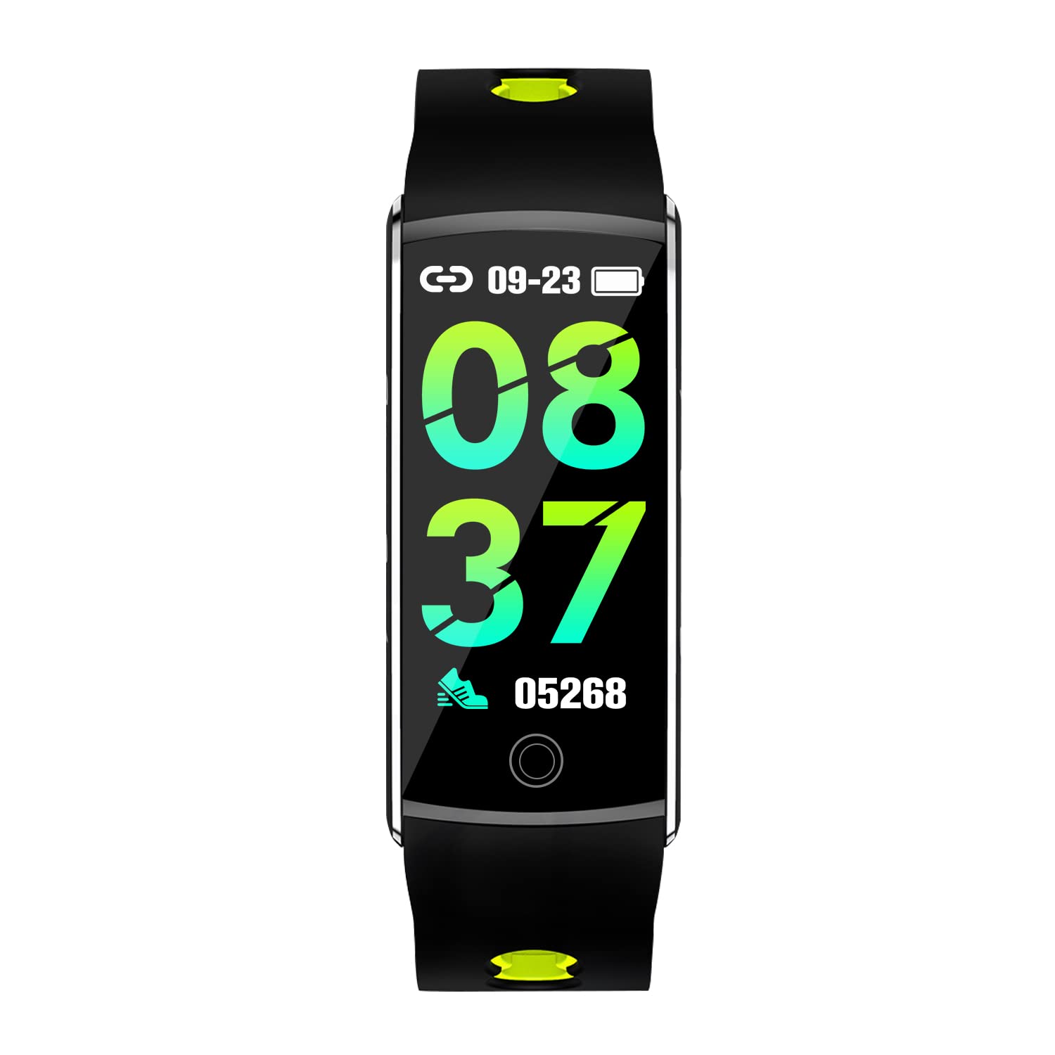 Inteligentny zegarek pomiar temperatury fitness trackery tętno pomiar ciśnienia tlenu we krwi pulsoksymetr bransoletka wodoodporny krokomierz (zielony)