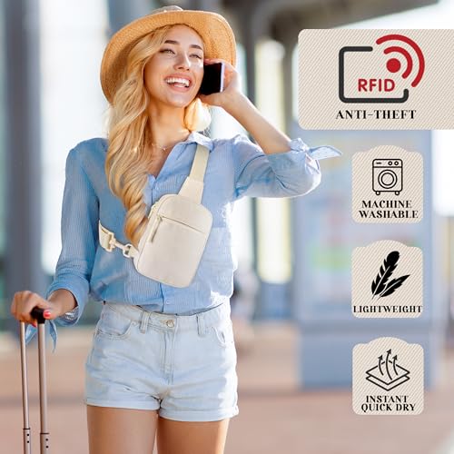 Small RFID Crossbody Bags for Women, Anti Theft Travel Mini Sling Bag RFID Blocking Chest Bag2
