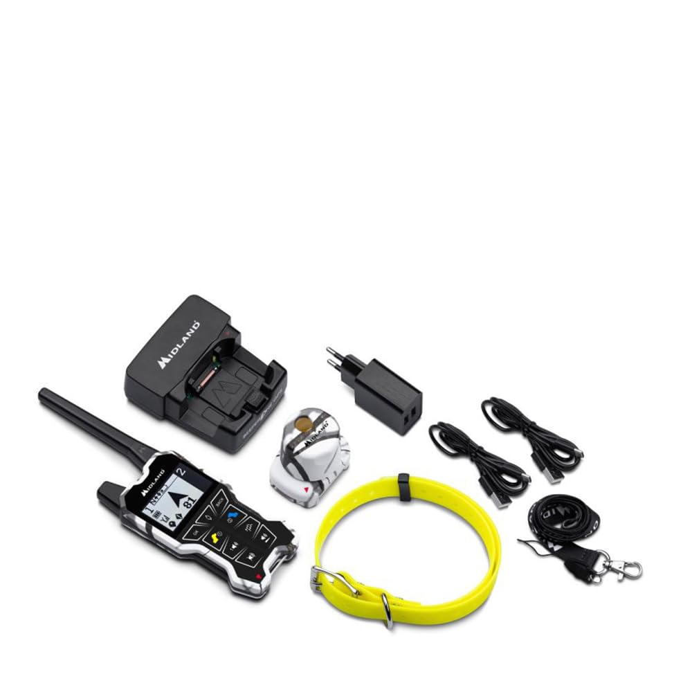 Beeper One GPS - Localizzatore per Cani - Copertura fino a 2,5 Km - Avviso con Vibrazione - Visualizzazione della distanza e posizione - Telecomando con ampio display - Localizzatore acustico