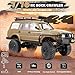 WPL C54-1 RC Crawler, 1/16 LC80 4x4 RC Rock Crawler Off Road RC Truck, 2.4Ghz RTF Remote Control Car with Upgraded Chassis and Proportional Steering for Adults Hobby Vehicle Toy